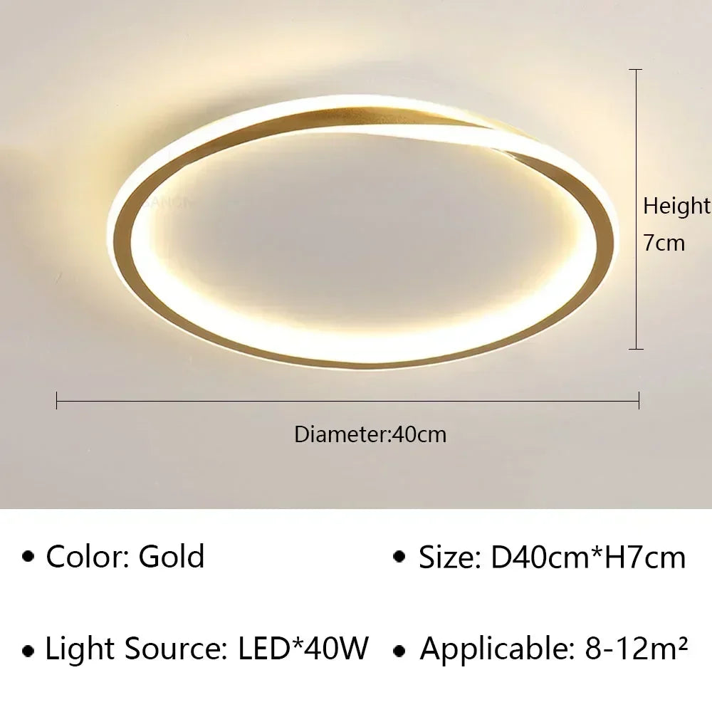 Plafonnier moderne à leds pour décoration intérieure élégante Eugène Silhouette - Présence Moderne & Harmonie Intérieure