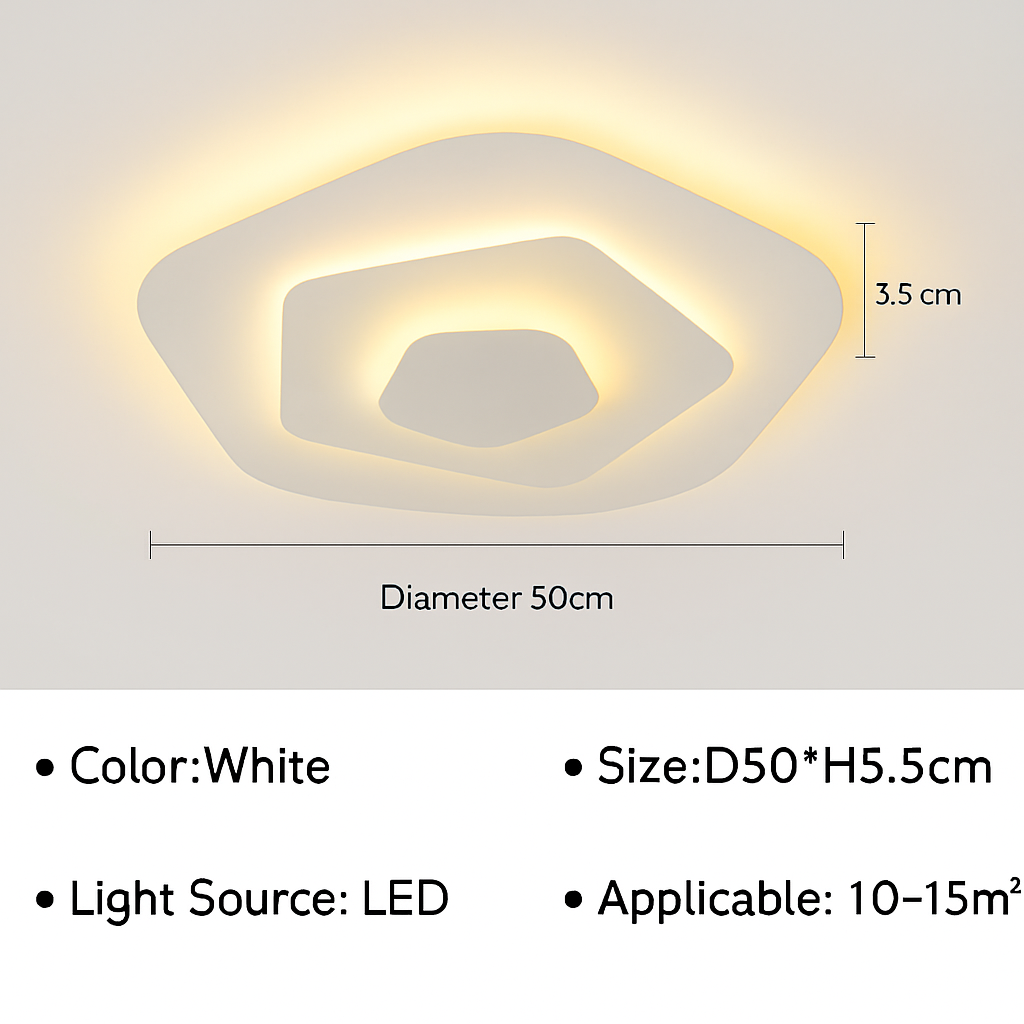 Plafonnier moderne à LEDs pour salon salle à manger chambre enfants salle d'étude allée décor à la maison Noé Cantate - Présence Moderne & Harmonie Intérieure