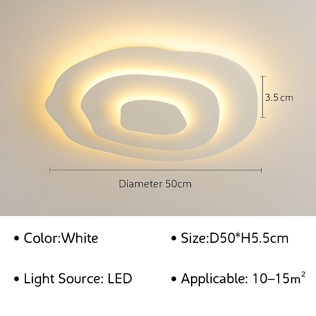 Plafonnier moderne à LEDs pour salon salle à manger chambre enfants salle d'étude allée décor à la maison Noé Cantate - Présence Moderne & Harmonie Intérieure