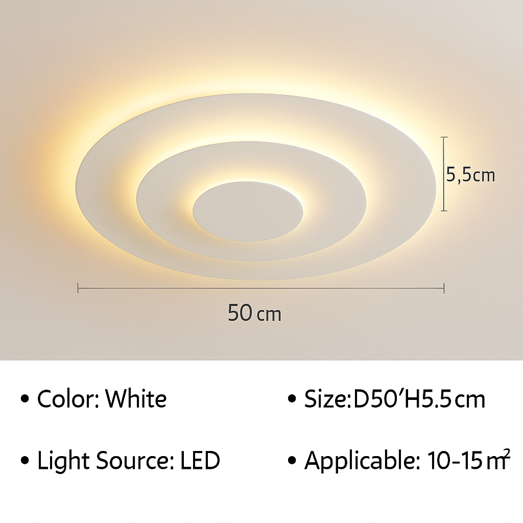 Plafonnier moderne à LEDs pour salon salle à manger chambre enfants salle d'étude allée décor à la maison Noé Cantate - Présence Moderne & Harmonie Intérieure