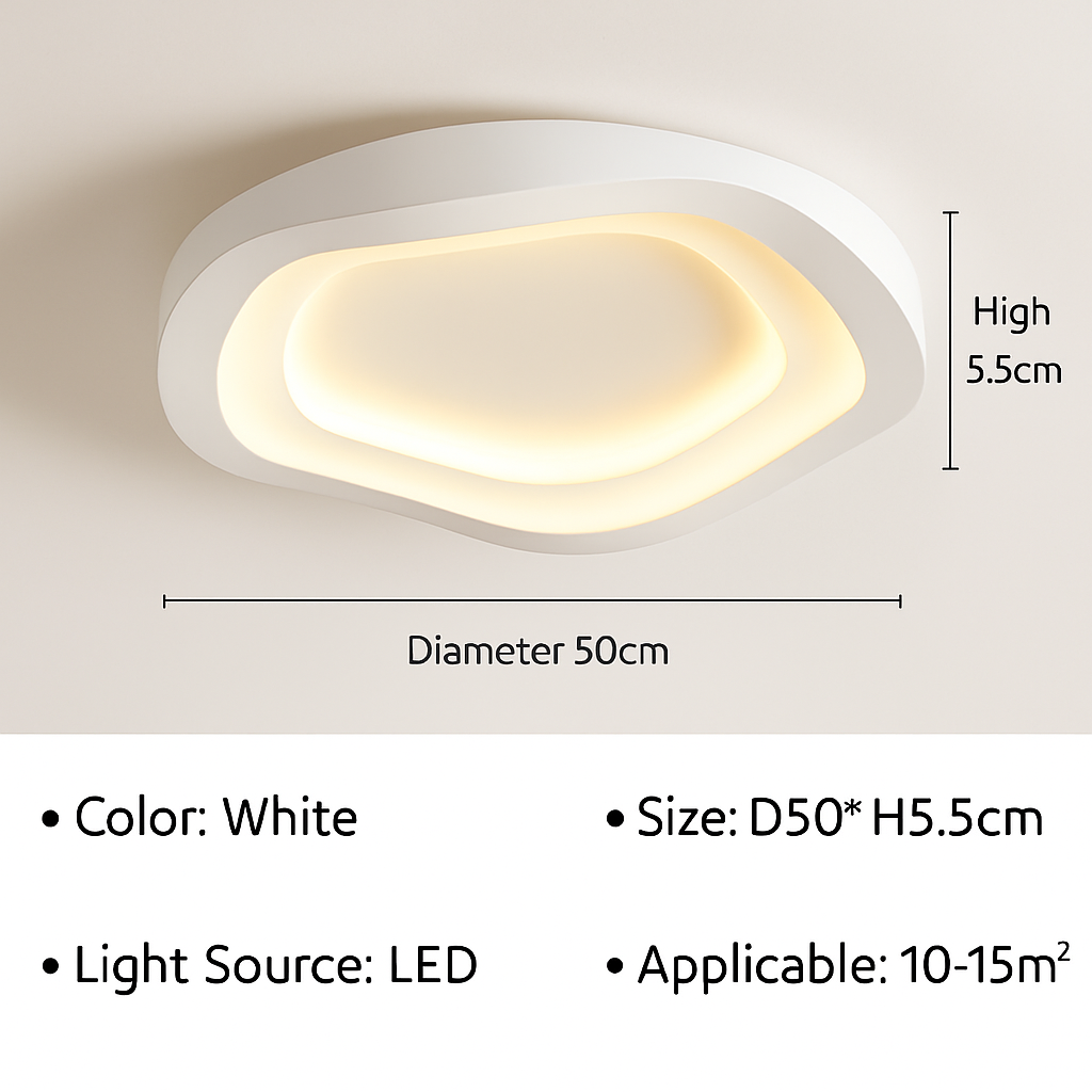 Plafonnier moderne à LEDs pour salon salle à manger chambre enfants salle d'étude allée décor à la maison Noé Cantate - Présence Moderne & Harmonie Intérieure