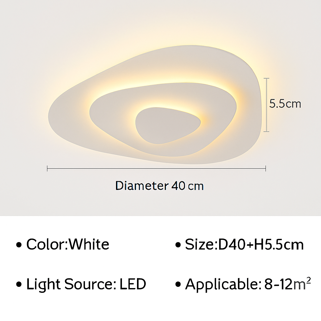Plafonnier moderne à LEDs pour salon salle à manger chambre enfants salle d'étude allée décor à la maison Noé Cantate - Présence Moderne & Harmonie Intérieure