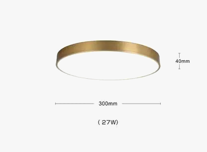 Plafonnier — Moderne nordique en cuivre LED acrylique iwhd