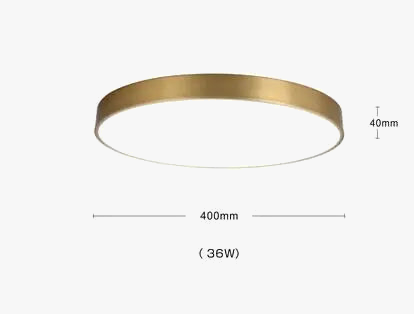 Plafonnier — Moderne nordique en cuivre LED acrylique iwhd