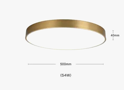Plafonnier — Moderne nordique en cuivre LED acrylique iwhd