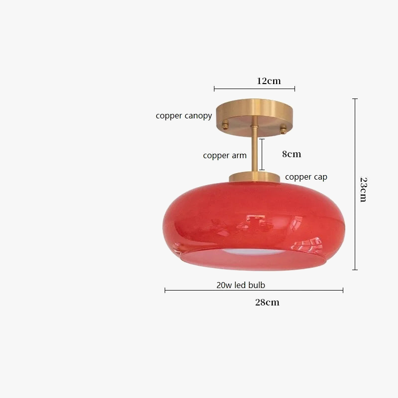 Plafonnier — Moderne nordique en verre LED iwhd
