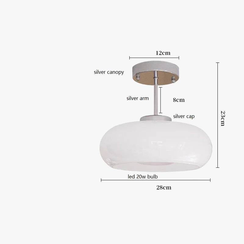 Plafonnier — Moderne nordique en verre LED iwhd