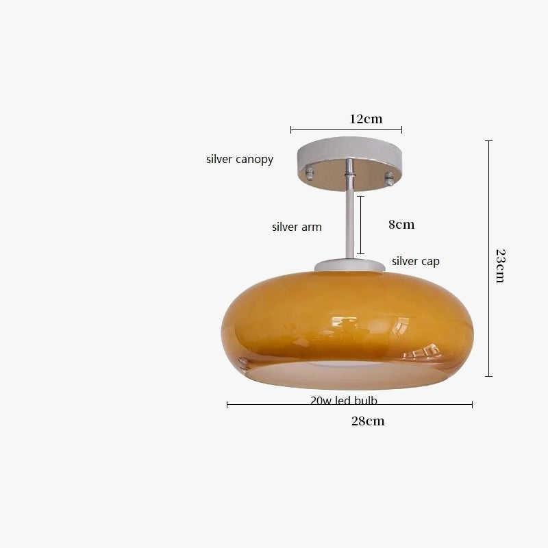 Plafonnier — Moderne nordique en verre LED iwhd