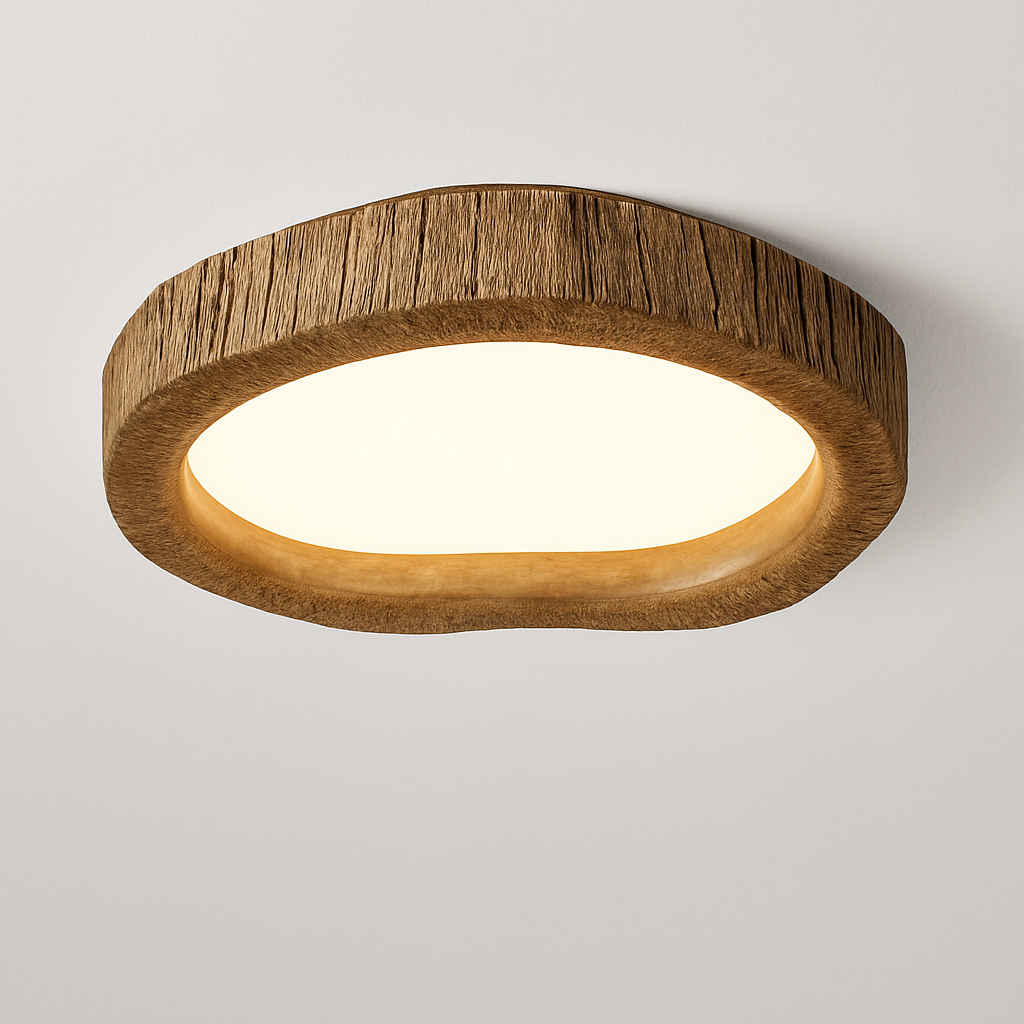 Plafonnier moderne nordique protection des yeux lumière complète Coralie Finesse - Une Présence Sobre et Élégante