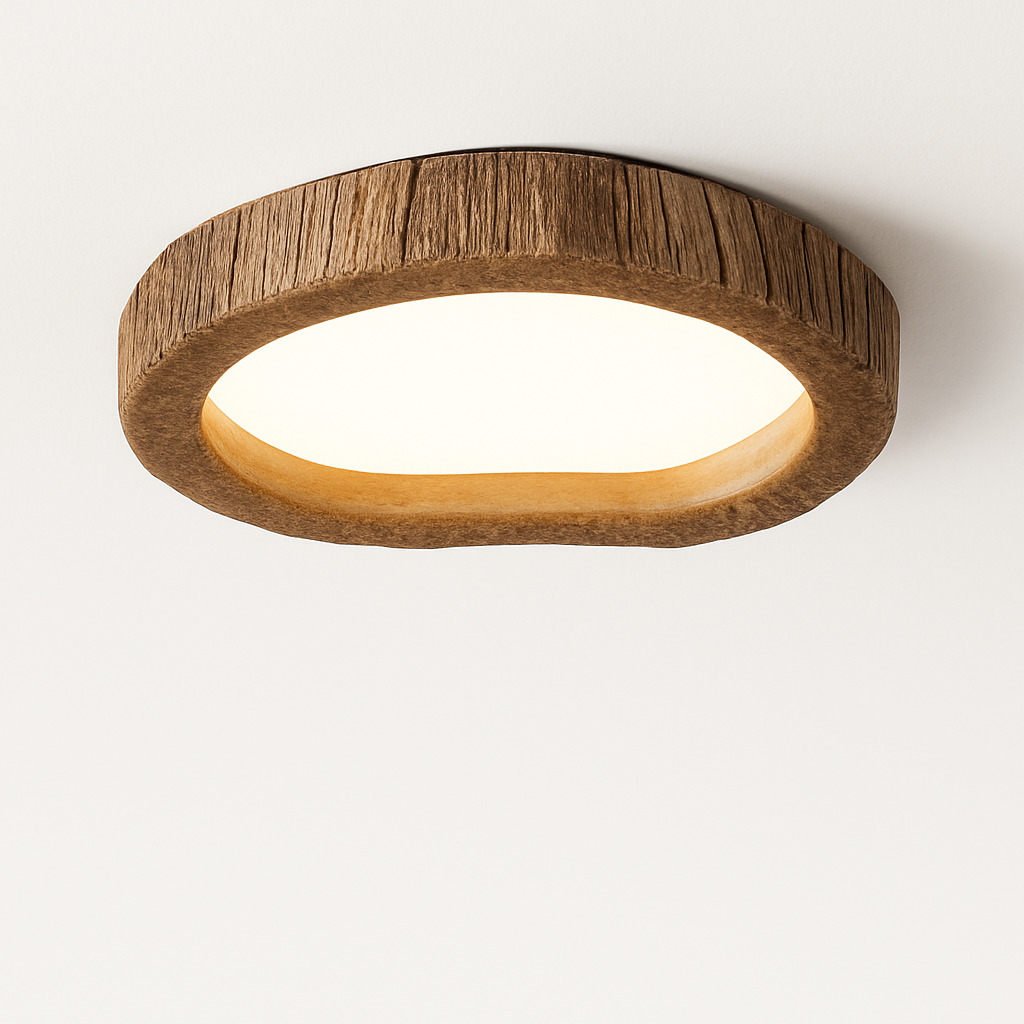 Plafonnier moderne nordique protection des yeux lumière complète Coralie Finesse - Une Présence Sobre et Élégante