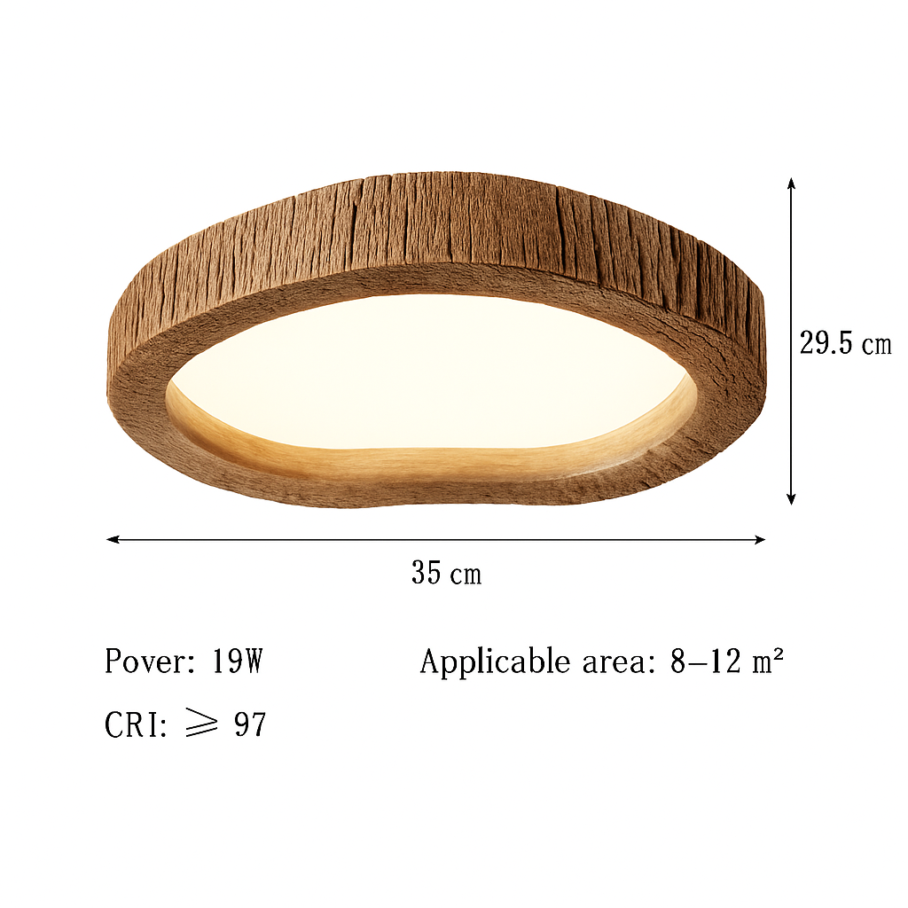 Plafonnier moderne nordique protection des yeux lumière complète Coralie Finesse - Une Présence Sobre et Élégante