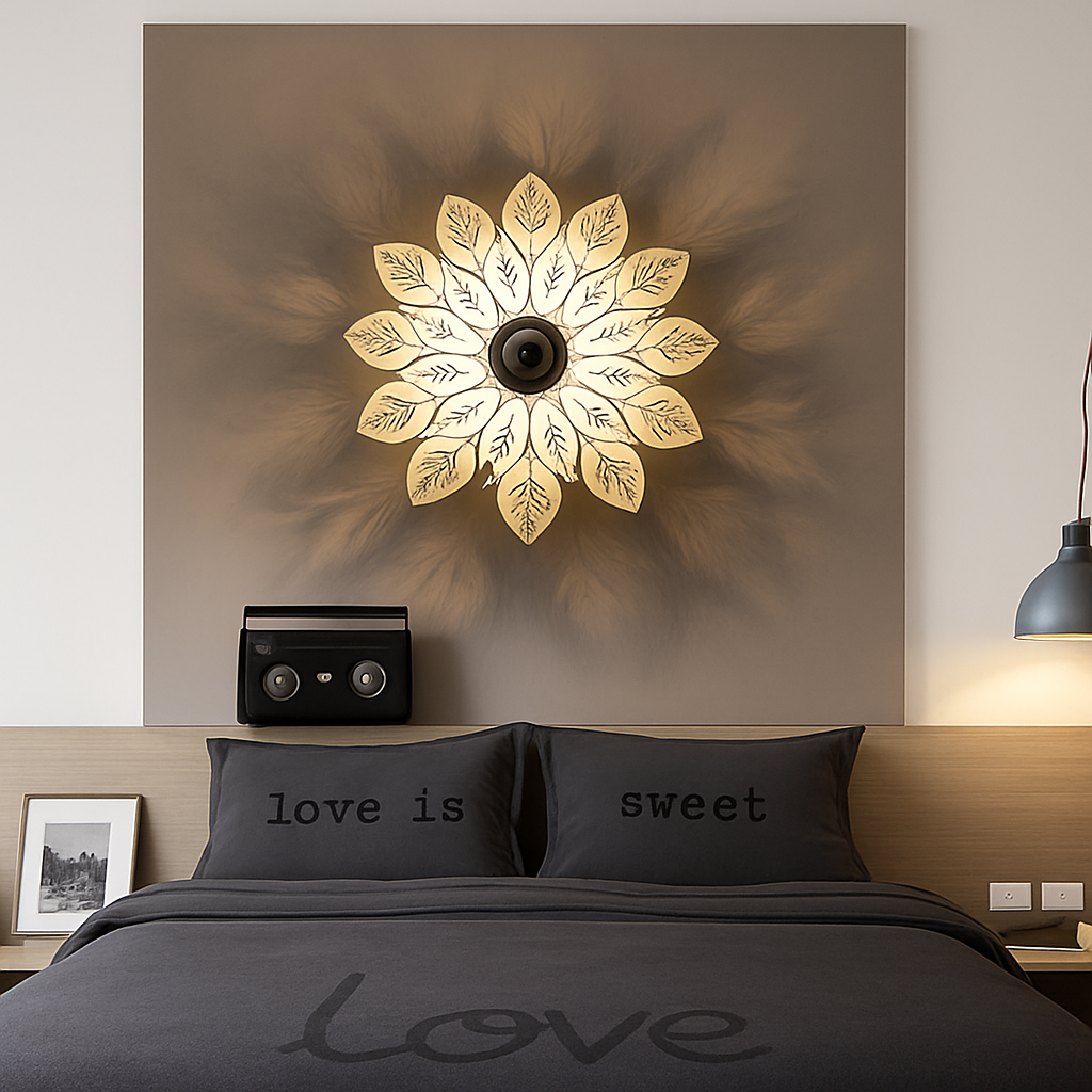Plafonnier moderne à ombre de fleur pour décoration intérieure Samia Vallée - Une Note Actuelle dans le Décor