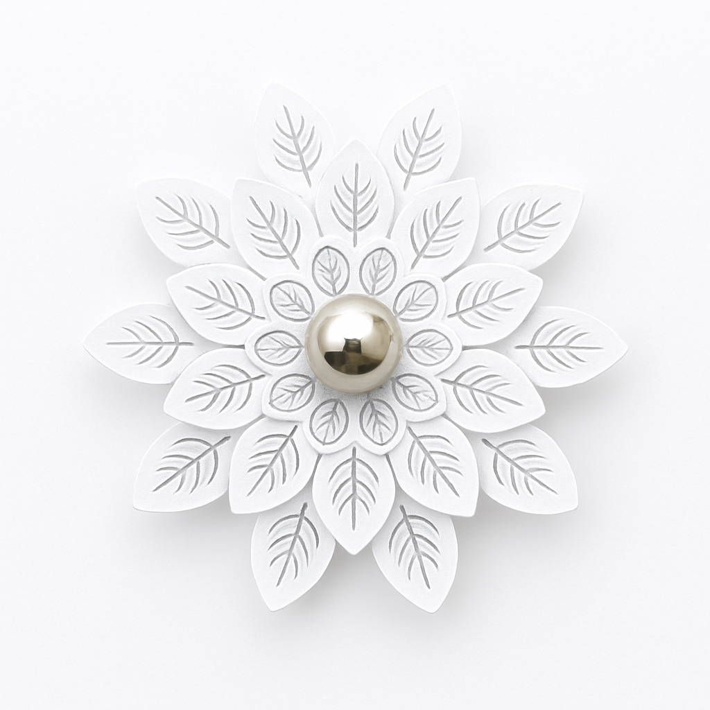 Plafonnier moderne à ombre de fleur pour décoration intérieure Samia Vallée - Une Note Actuelle dans le Décor