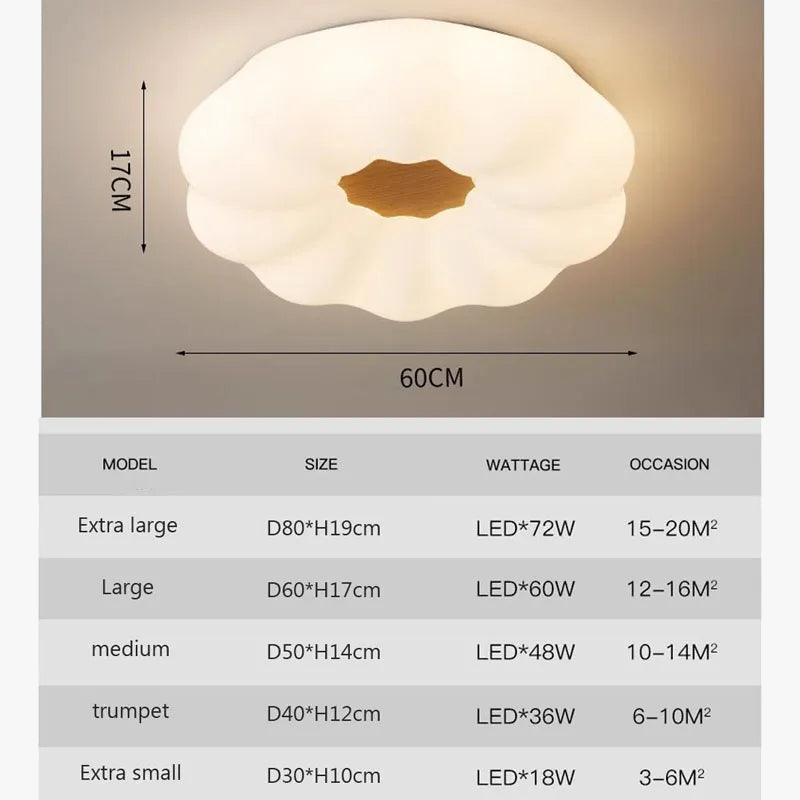 Plafonnier — Nordique en bois massif salon acrylique plafonnier chambre lustre lampe hôtel restaurant lampe moderne éclairage