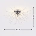 Plafonnier — Nordique en cristal design moderne créatif rond pissenlit