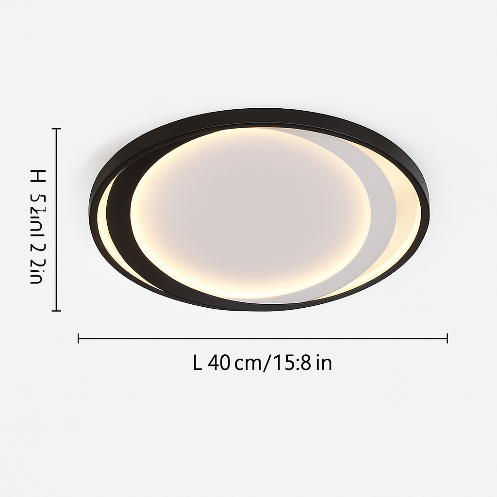 Plafonnier — Nordique LED en bois aluminium ultra-mince et créatif