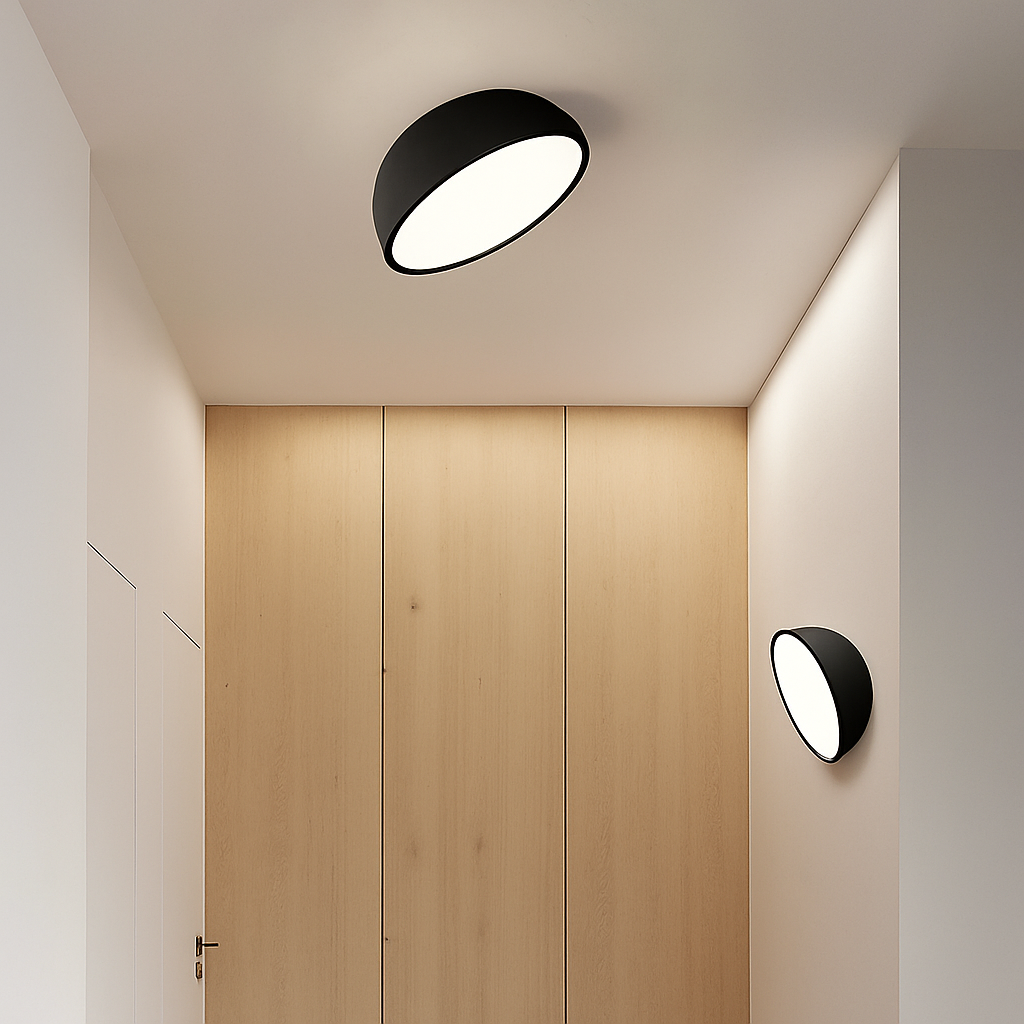Plafonnier nordique moderne pour escalier entrée loft avec télécommande led Ferdinand Unisson - Lignes Épurées & Atmosphère Sereine