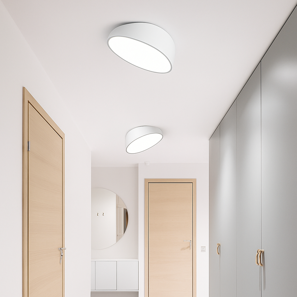 Plafonnier nordique moderne pour escalier entrée loft avec télécommande led Ferdinand Unisson - Lignes Épurées & Atmosphère Sereine