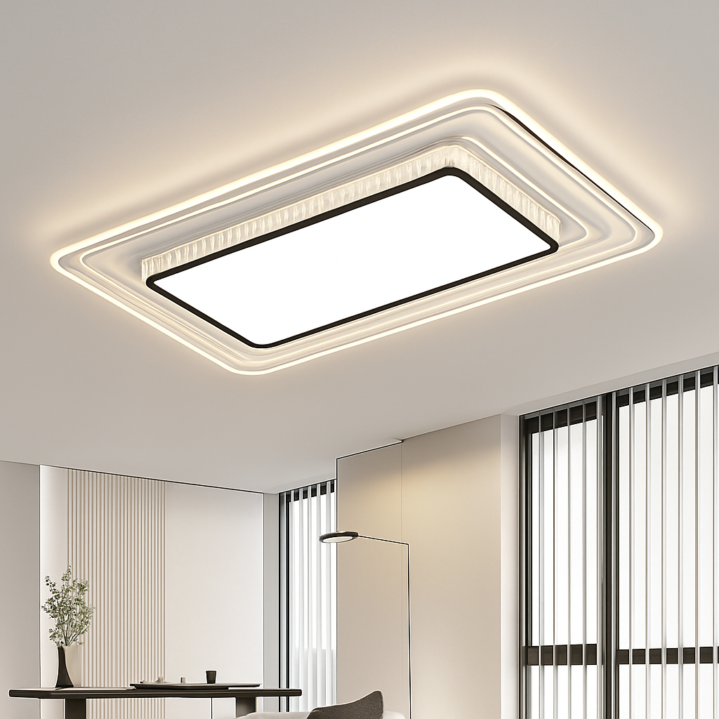 Plafonnier nordique post-moderne luxueux en cristal simple Lys Quintette - Éclat du Cristal & Décor Singulier