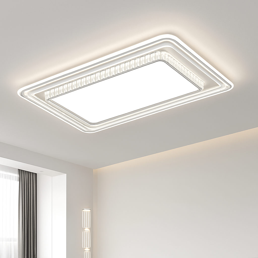 Plafonnier nordique post-moderne luxueux en cristal simple Lys Quintette - Éclat du Cristal & Décor Singulier