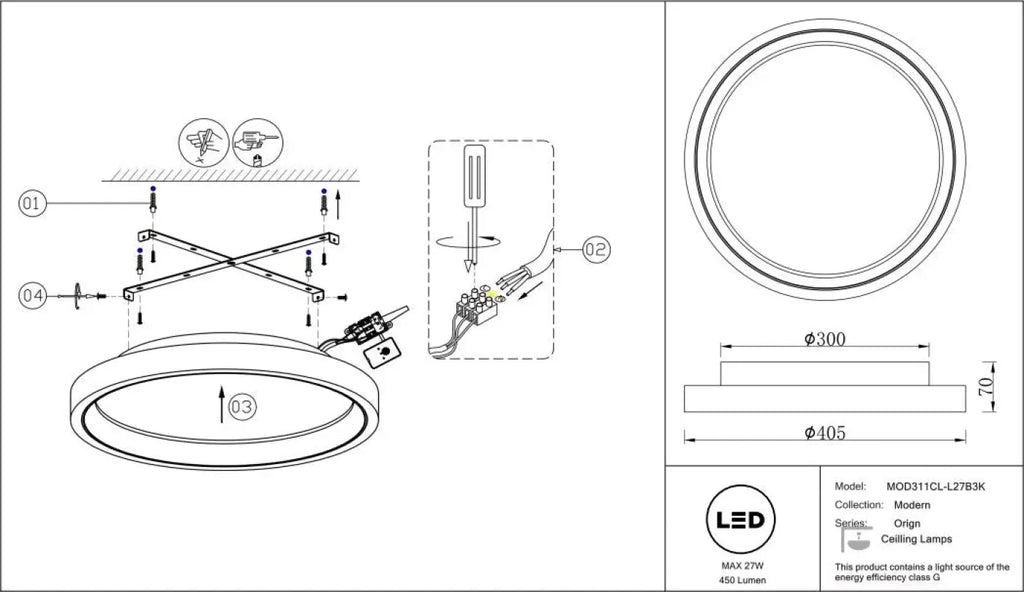 Luminaire Plafonnier | ORIGN (Effet Pierre)