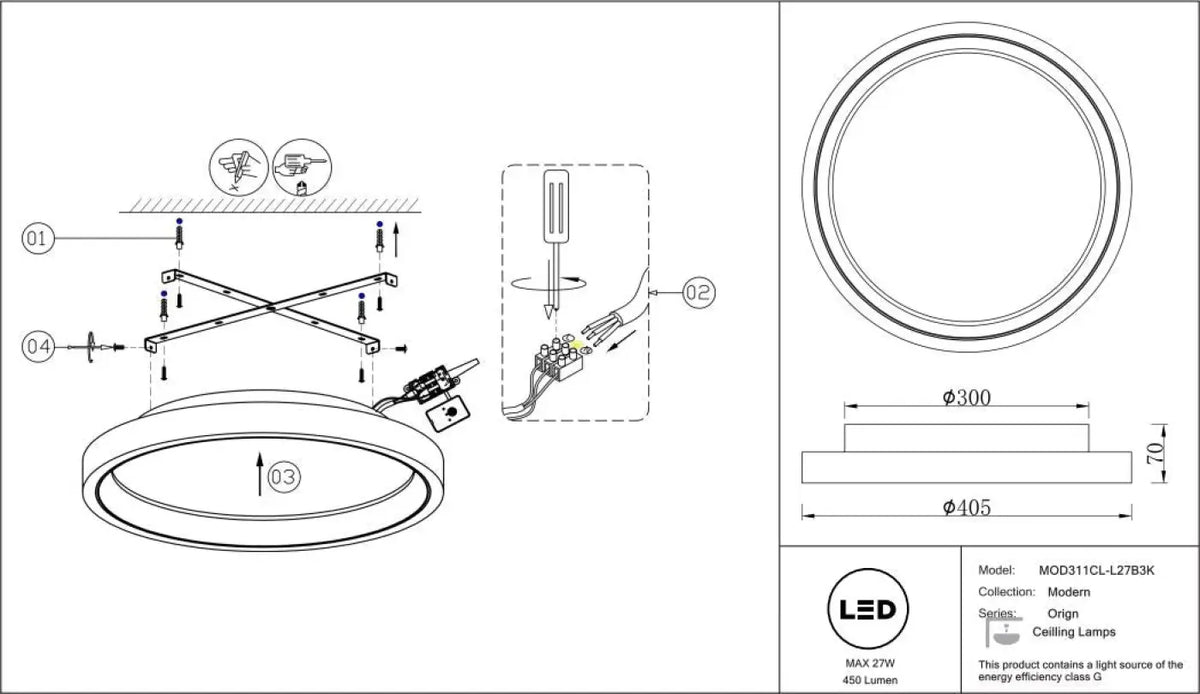 Luminaire Plafonnier | ORIGN (Effet Pierre)