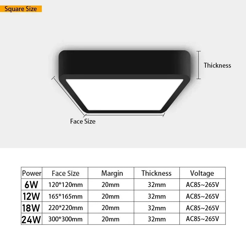 Plafonnier à panneau led rond et carré pour décoration intérieure Tiphaine Perspective - Une Silhouette Tout en Rondeur