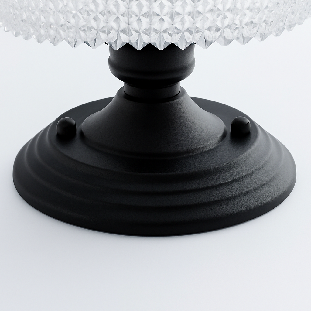 Plafonnier rétro américain avec couvercle en verre pour décoration créative Lionel Unisson - Le Charme du Verre dans le Décor