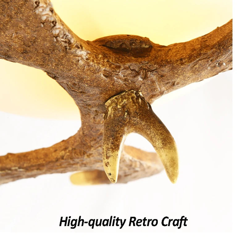 Plafonnier — Rétro en bois et résine style pays américain antique