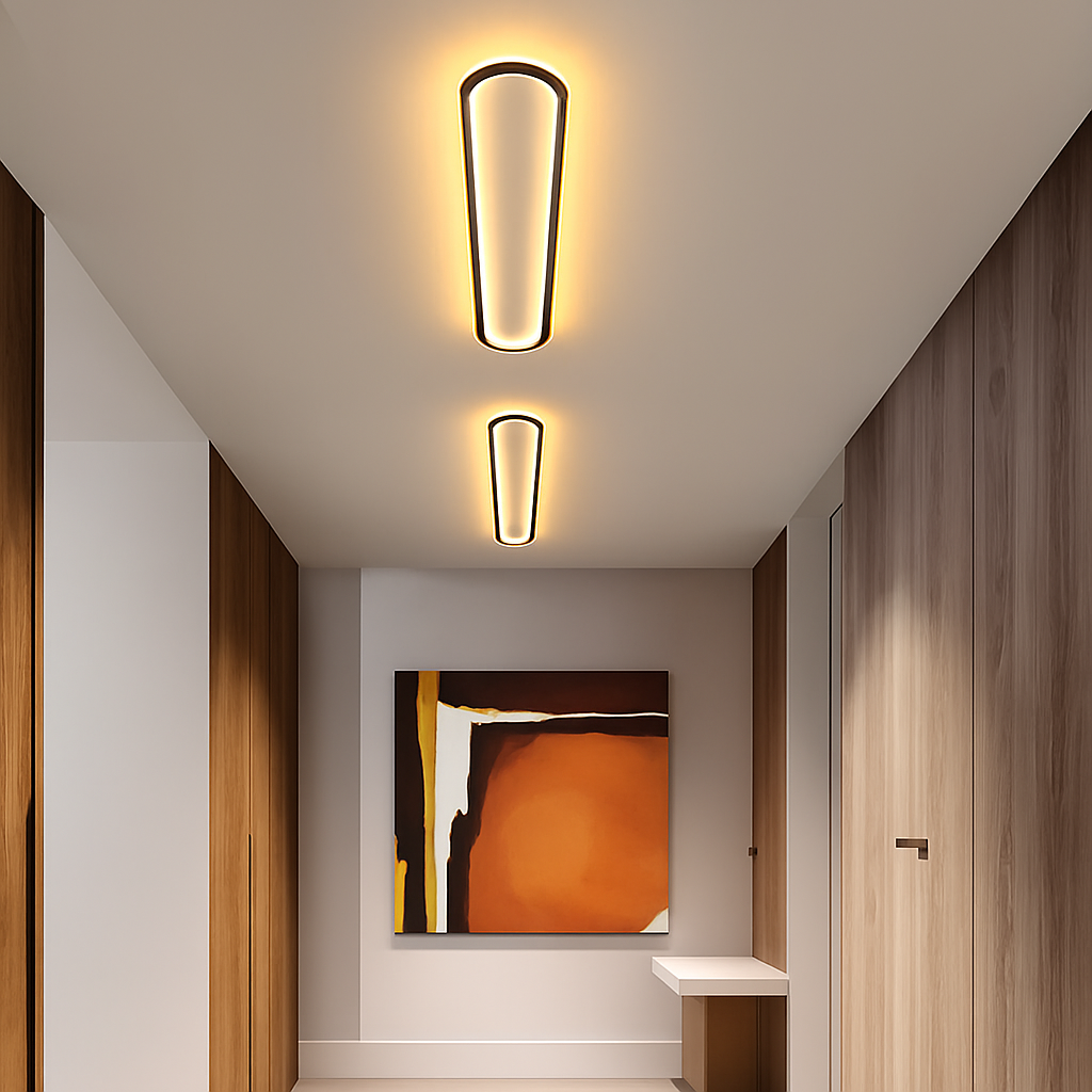 Plafonnier — Rectangulaire moderne à leds lumière créative