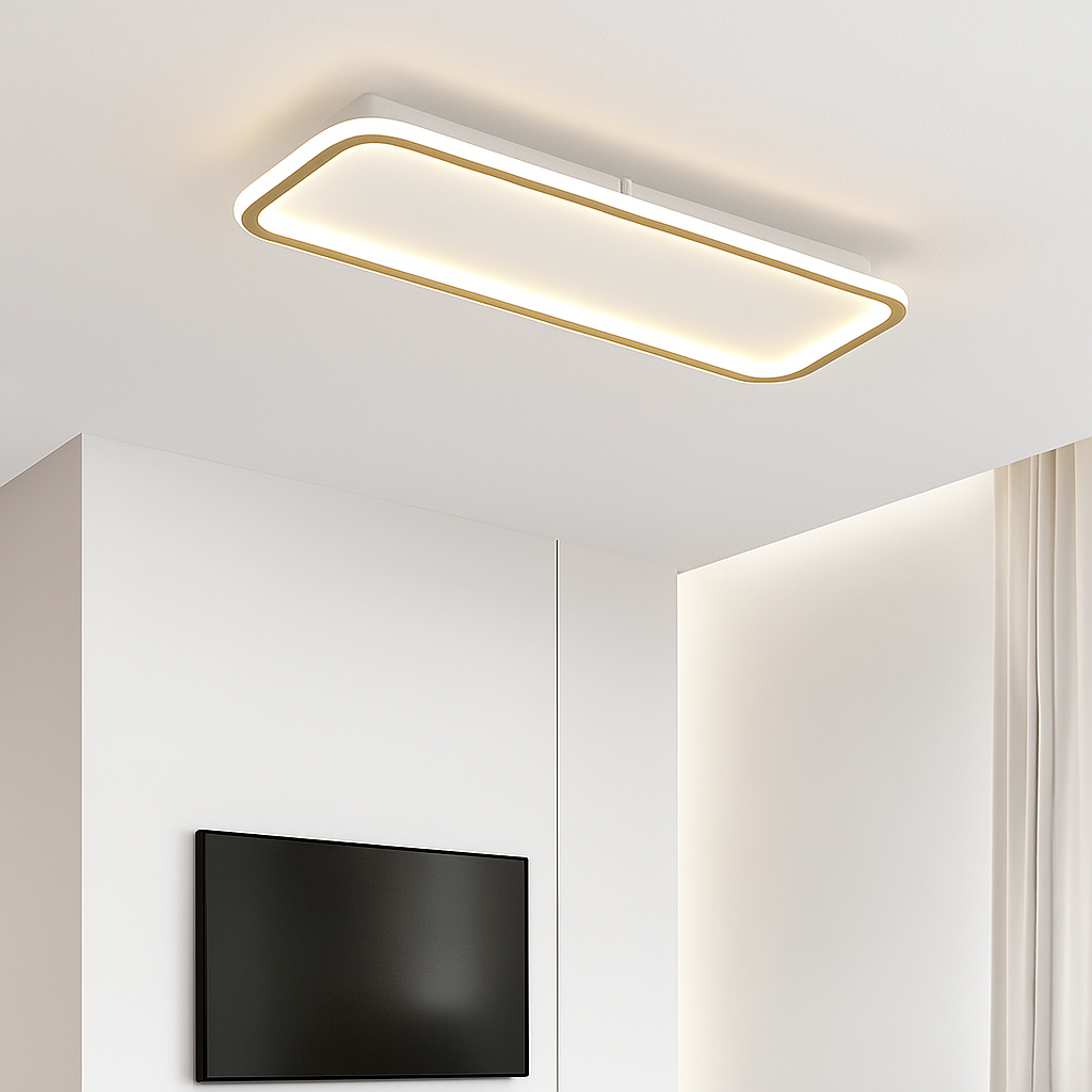 Plafonnier — Rectangulaire moderne à leds lumière créative