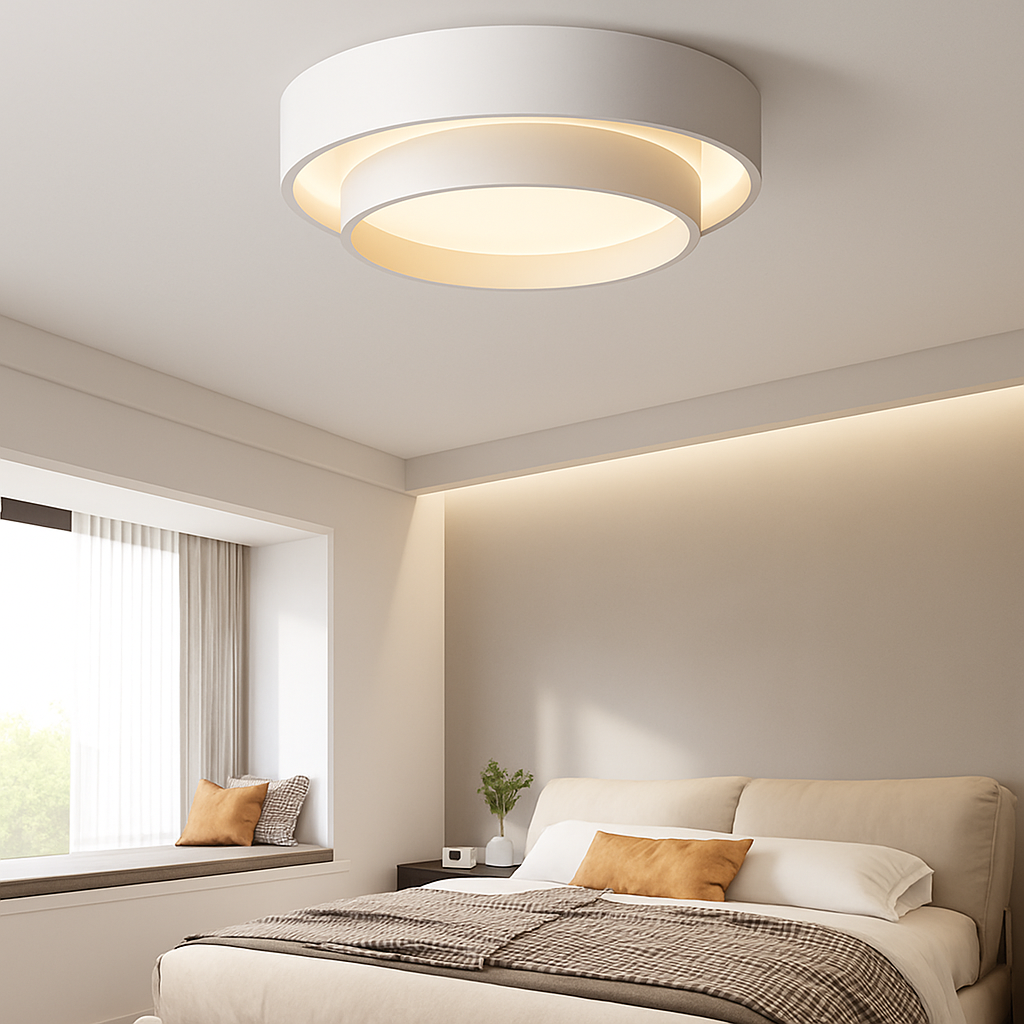 Plafonnier — Rond moderne LED Art plafonnier Studio cuisine chambre allée balcon couloir blanc plafonnier design