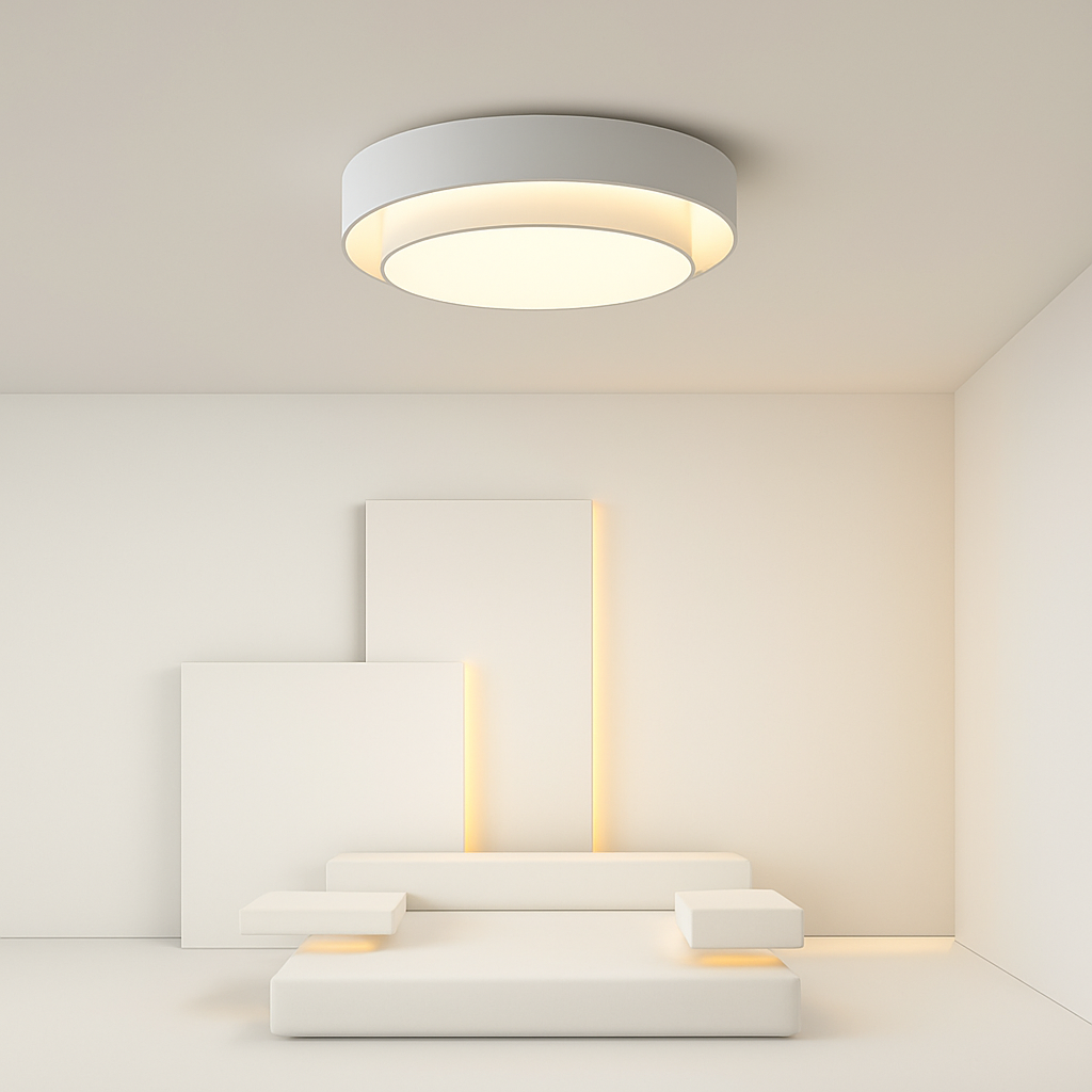Plafonnier — Rond moderne LED Art plafonnier Studio cuisine chambre allée balcon couloir blanc plafonnier design