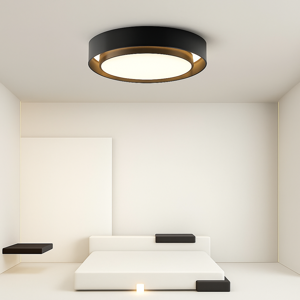 Plafonnier — Rond moderne LED Art plafonnier Studio cuisine chambre allée balcon couloir blanc plafonnier design