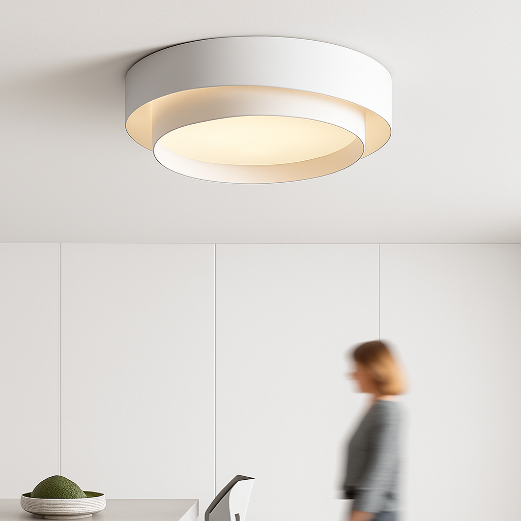Plafonnier — Rond moderne LED Art plafonnier Studio cuisine chambre allée balcon couloir blanc plafonnier design