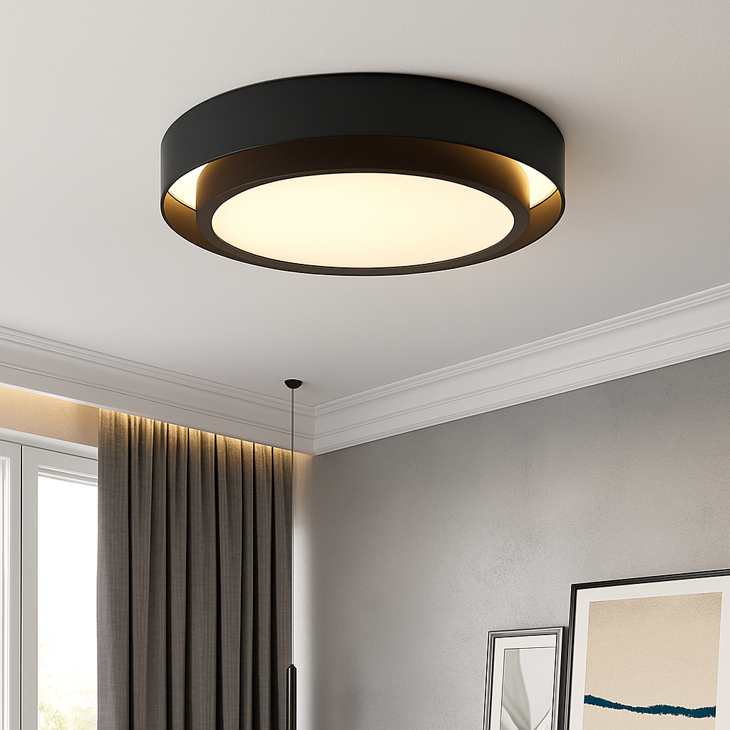 Plafonnier — Rond moderne LED Art plafonnier Studio cuisine chambre allée balcon couloir blanc plafonnier design
