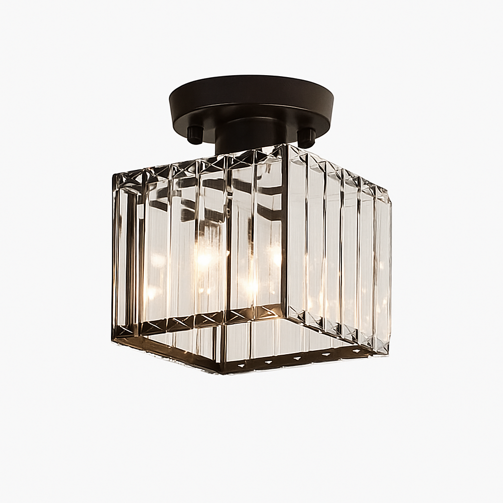 Plafonnier — Rond ou carré en cristal de verre Luxury