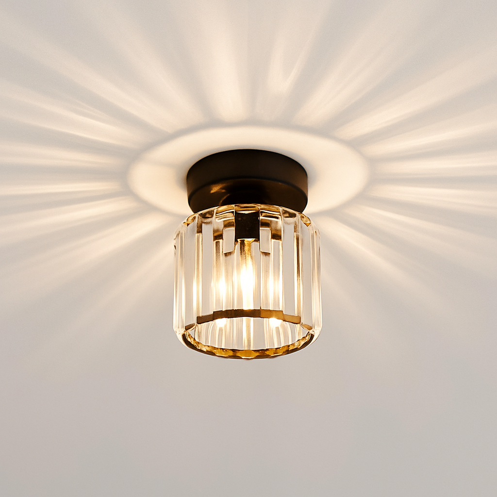 Plafonnier — Rond ou carré en cristal de verre Luxury