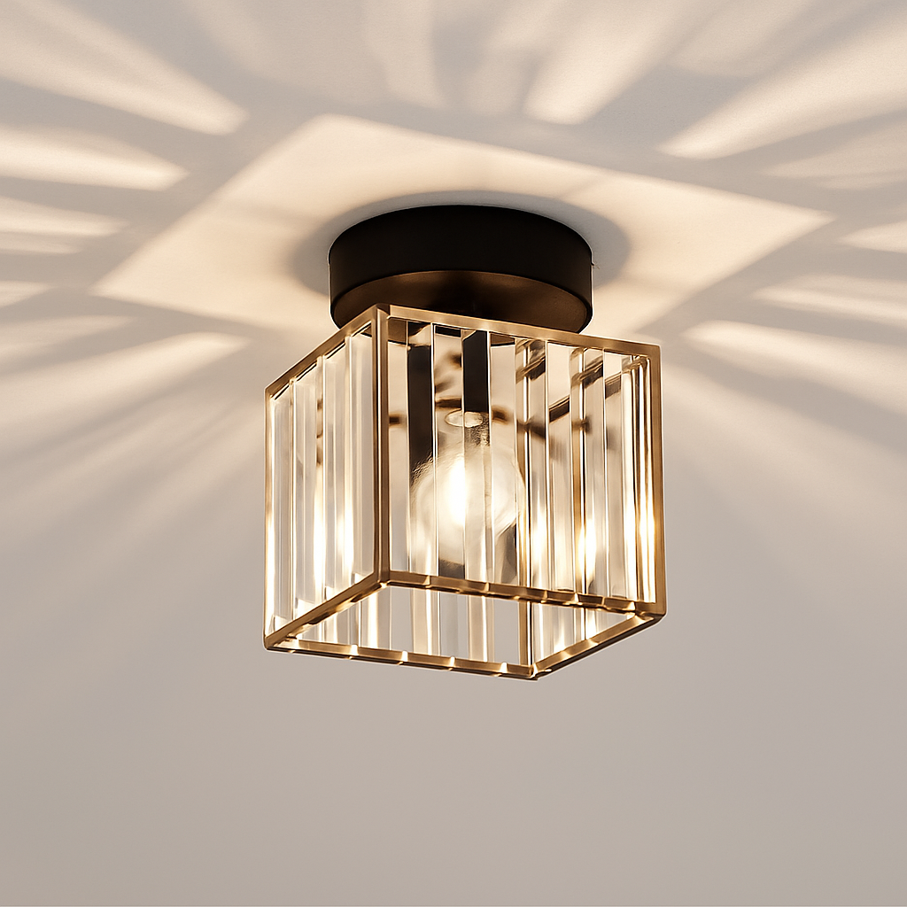 Plafonnier — Rond ou carré en cristal de verre Luxury