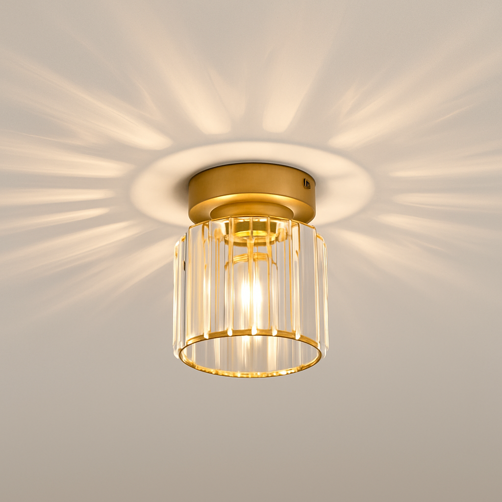 Plafonnier — Rond ou carré en cristal de verre Luxury