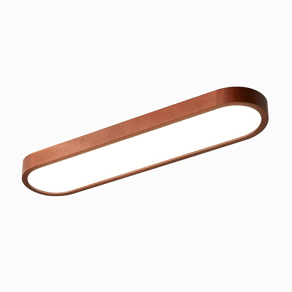 Plafonnier — Scandinave LED rectangulaire angles ronds Agara