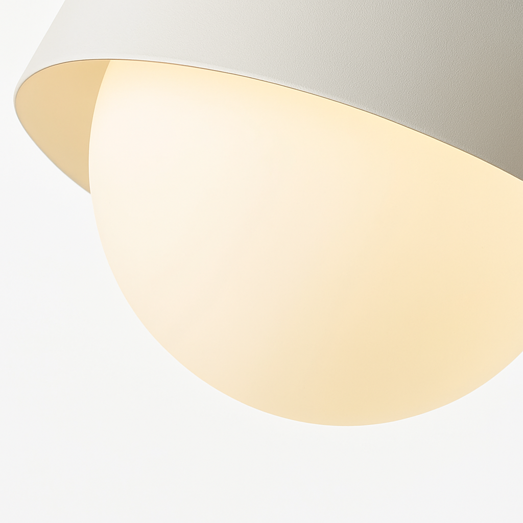 Plafonnier semi-encastré led design moderne luminaire décoratif d'intérieur Marin Épurelle en Verre - Reflets Subtils & Décor Raffiné