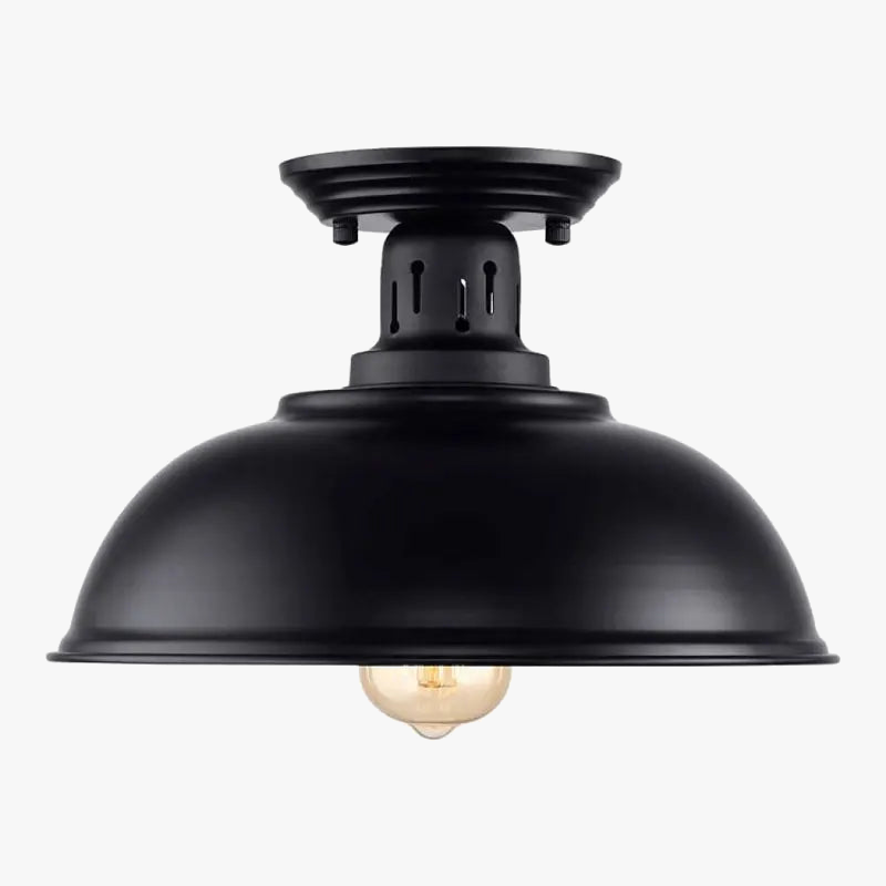 Plafonnier — Style américain industriel rétro avec couvercle pot en maille de fer