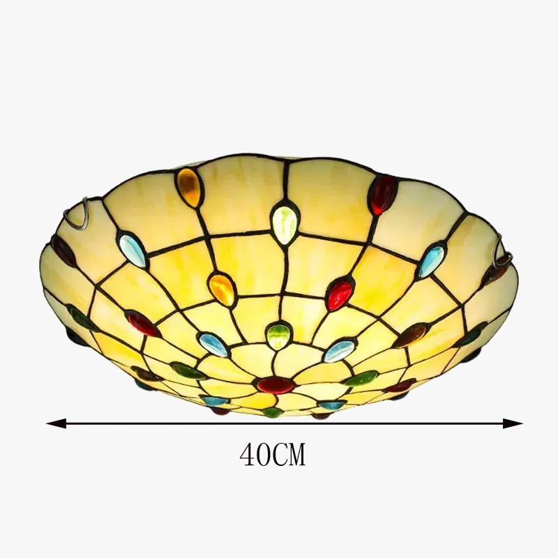 Plafonnier — Tiffany nordique style bohème pour décoration intérieure