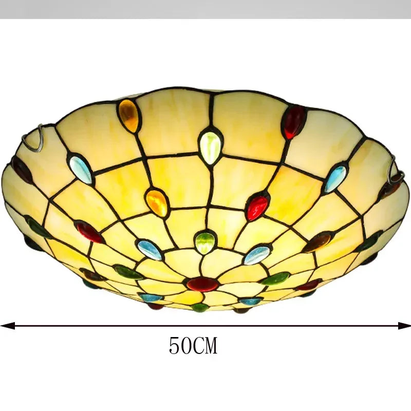 Plafonnier — Tiffany nordique style bohème pour décoration intérieure