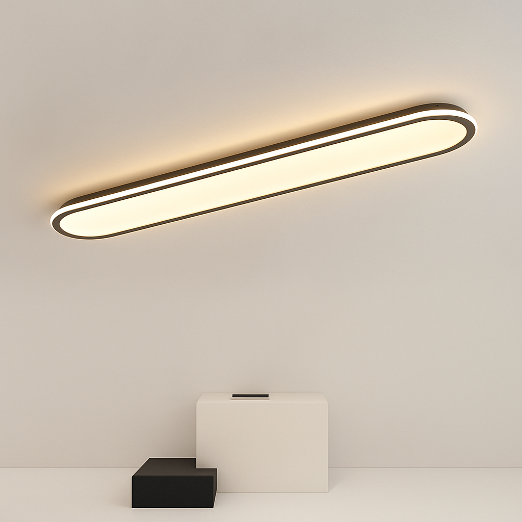 Plafonnier annulaires nordiques leds modernes pour restaurant de cuisine Ilona Détour en Métal - Lignes Dessinées & Décor Raffiné