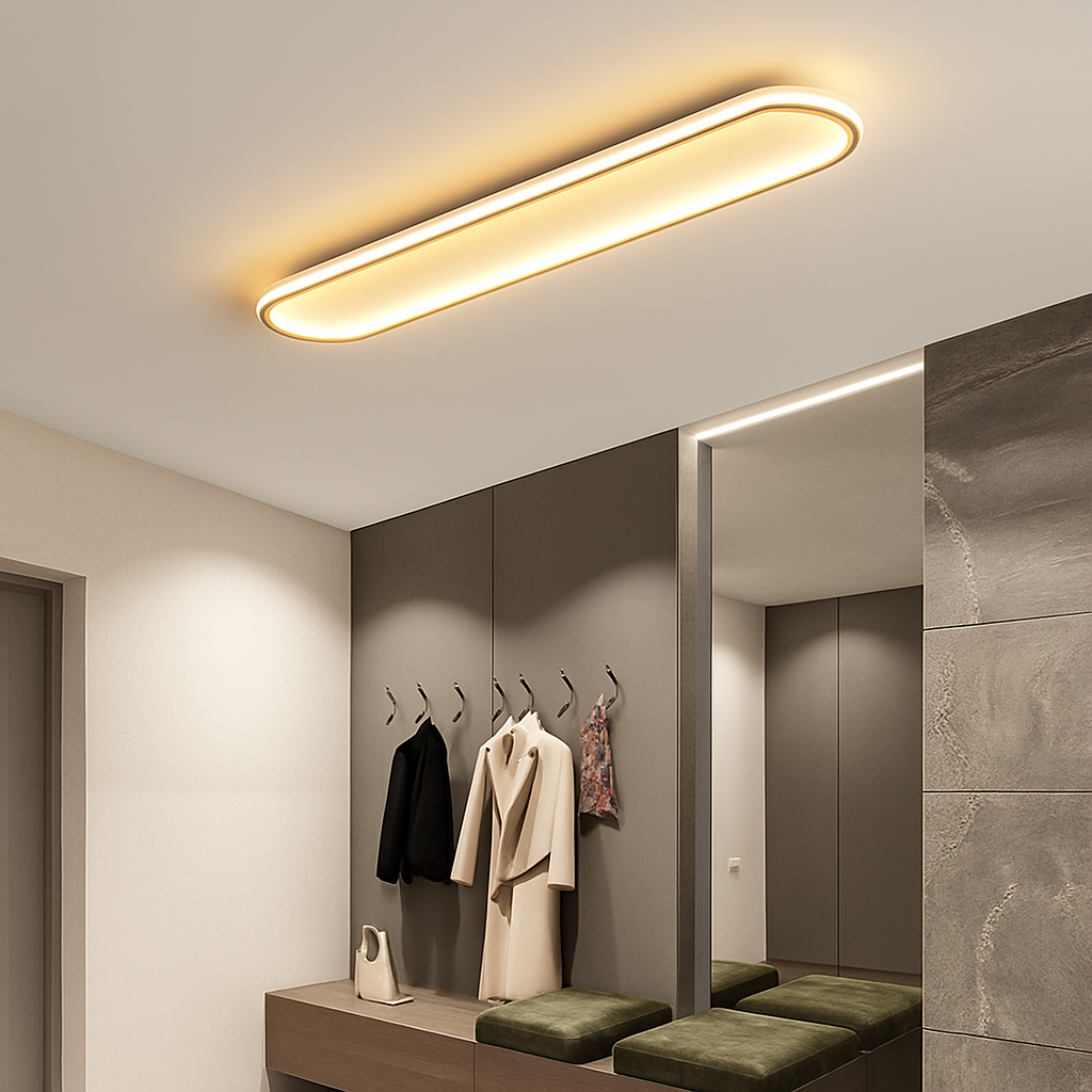 Plafonnier annulaires nordiques leds modernes pour restaurant de cuisine Ilona Détour en Métal - Lignes Dessinées & Décor Raffiné