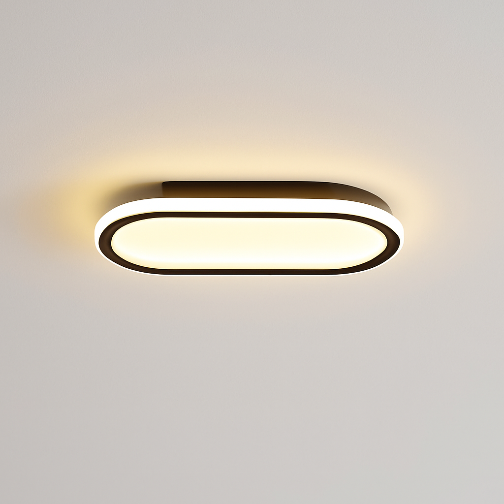 Plafonnier annulaires nordiques leds modernes pour restaurant de cuisine Ilona Détour en Métal - Lignes Dessinées & Décor Raffiné