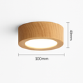 Plafonnier en noyer et frêne avec led pour éclairage intérieur Alix Clarté en Bois - Matière Chaleureuse & Lignes Élégantes