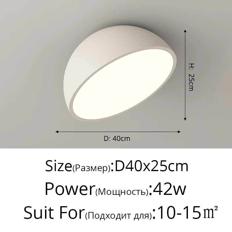 Plafonnier — LED créatifs en acrylique blanc et noir